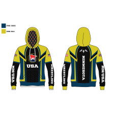 MN/USA Wrestling Sublimated Royal Hoodie