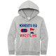 MN/USA Wrestling Grey Hooded Sweatshirt