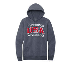 MN/USA Wrestling Heathered Hooded Sweatshirt