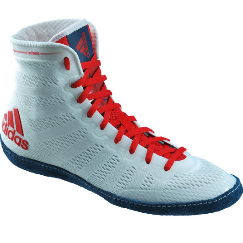 Wrestling Shoes adidas adiZero Varner White/Navy/Red - In Stock